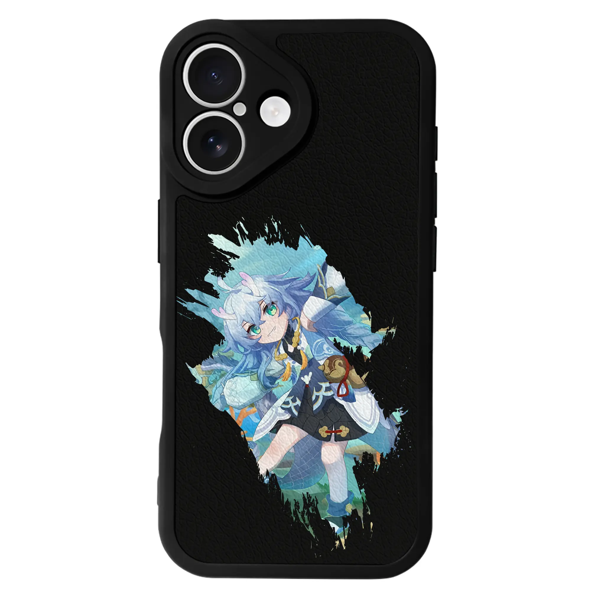 崩壊：スターレイル グッズ 白露 - IPhone 16シリーズ対応 ・ シリコンスマホケース ・ レザー調 ・ 高精度フィット ・ 耐衝撃 ・ ワイヤレス充電対応 ・ 精密カット